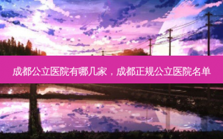 成都公立医院有哪几家，成都正规公立医院名单