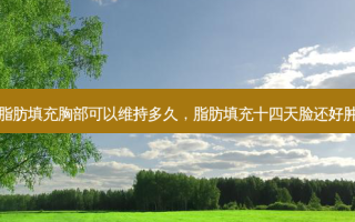 脂肪填充胸部可以维持多久，脂肪填充十四天脸还好肿