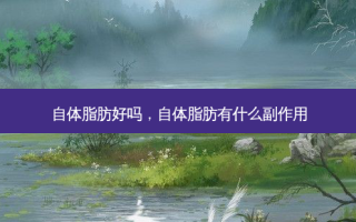 自体脂肪好吗，自体脂肪有什么副作用