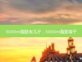 5000ml脂肪有几斤，5000ml脂肪等于