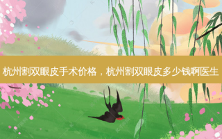 杭州割双眼皮手术价格，杭州割双眼皮多少钱啊医生