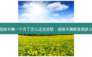 假体丰胸一个月了怎么还没变软，假体丰胸恢复期多久