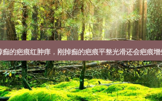 刚掉痂的疤痕红肿痒，刚掉痂的疤痕平整光滑还会疤痕增生吗