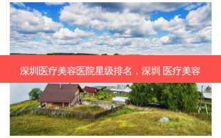 深圳医疗美容医院星级排名，深圳 医疗美容