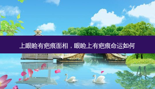 上眼睑有疤痕面相，眼睑上有疤痕命运如何-第1张图片-美和整形网