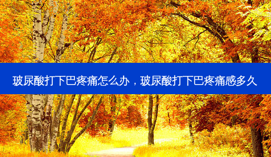 玻尿酸打下巴疼痛怎么办，玻尿酸打下巴疼痛感多久-第1张图片-美和整形网