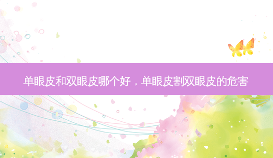 单眼皮和双眼皮哪个好,单眼皮割双眼皮的危害-第1张图片-美和整形网 单眼皮和双眼皮哪个好,单眼皮割双眼皮的危害-第1张图片-美和整形网