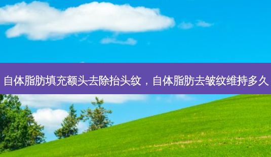 自体脂肪填充额头去除抬头纹,自体脂肪去皱纹维持多久-第1张图片-美和整形网 自体脂肪填充额头去除抬头纹,自体脂肪去皱纹维持多久-第1张图片-美和整形网