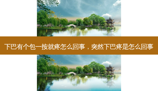 下巴有个包一按就疼怎么回事，突然下巴疼是怎么回事-第1张图片-美和整形网
