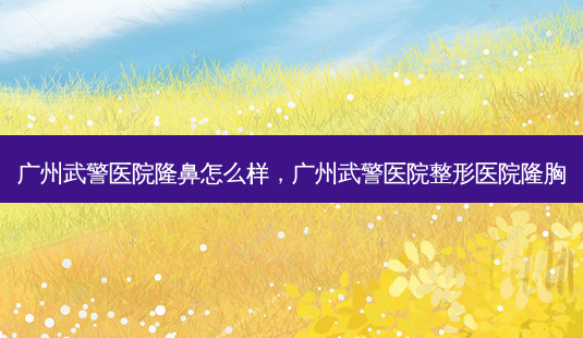 广州武警医院隆鼻怎么样,广州武警医院整形医院隆胸-第1张图片-美和整形网 广州武警医院隆鼻怎么样,广州武警医院整形医院隆胸-第1张图片-美和整形网
