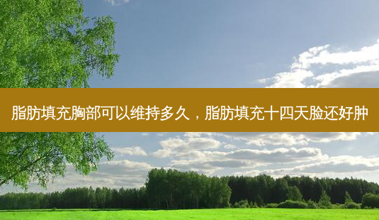 脂肪填充胸部可以维持多久,脂肪填充十四天脸还好肿-第1张图片-美和整形网 脂肪填充胸部可以维持多久,脂肪填充十四天脸还好肿-第1张图片-美和整形网