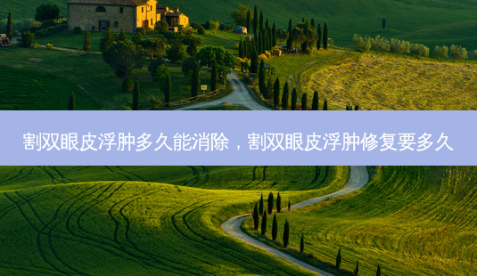 割双眼皮浮肿多久能消除,割双眼皮浮肿修复要多久-第1张图片-美和整形网 割双眼皮浮肿多久能消除,割双眼皮浮肿修复要多久-第1张图片-美和整形网