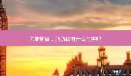 去脂肪纹,脂肪纹有什么危害吗-第1张图片-美和整形网 去脂肪纹,脂肪纹有什么危害吗-第1张图片-美和整形网