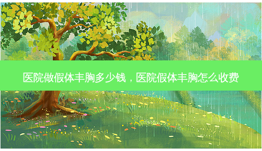 医院做假体丰胸多少钱,医院假体丰胸怎么收费-第1张图片-美和整形网 医院做假体丰胸多少钱,医院假体丰胸怎么收费-第1张图片-美和整形网