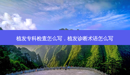 植发专科检查怎么写,植发诊断术语怎么写-第1张图片-美和整形网 植发专科检查怎么写,植发诊断术语怎么写-第1张图片-美和整形网