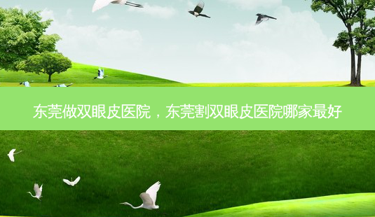 东莞做双眼皮医院,东莞割双眼皮医院哪家最好-第1张图片-美和整形网 东莞做双眼皮医院,东莞割双眼皮医院哪家最好-第1张图片-美和整形网